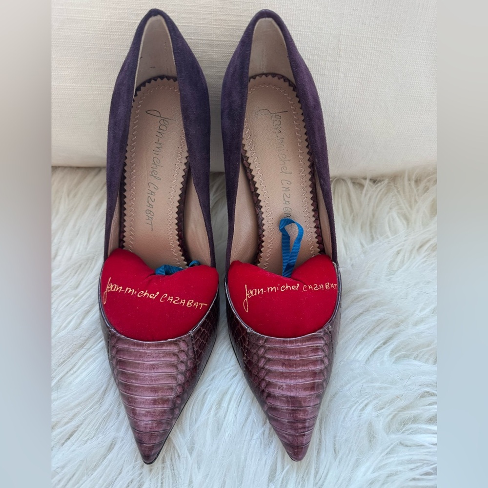 NEW Jean-Michel Cazabat Emma pump size 37.5 Purple